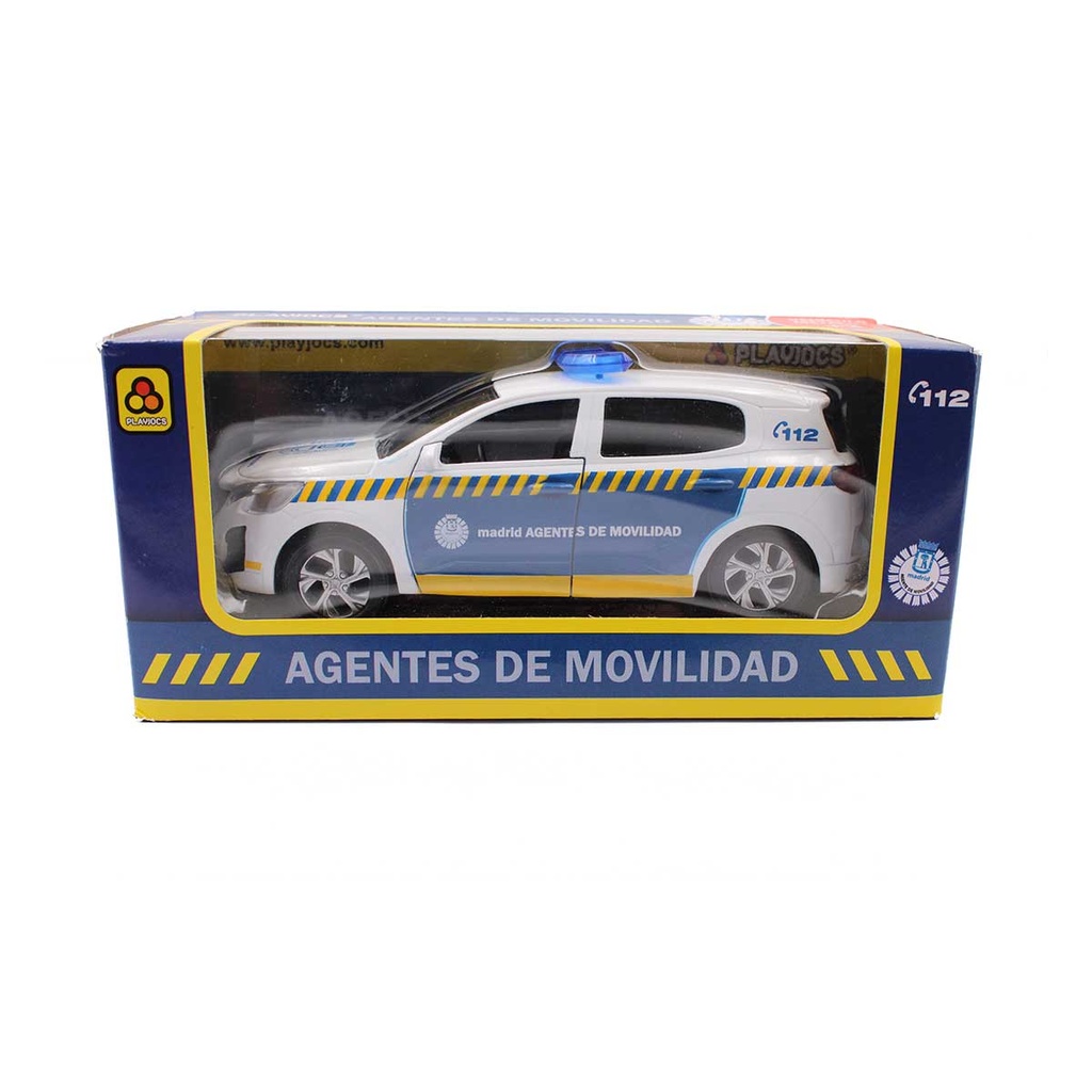 COCHE AGENTES MOVILIDAD BLANCO-AZUL