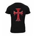 CAMISETA IMMORTAL CRUZ TEMPLARIO NEGRA