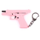 LLAVERO PISTOLA G18 6,5 CM ROSA