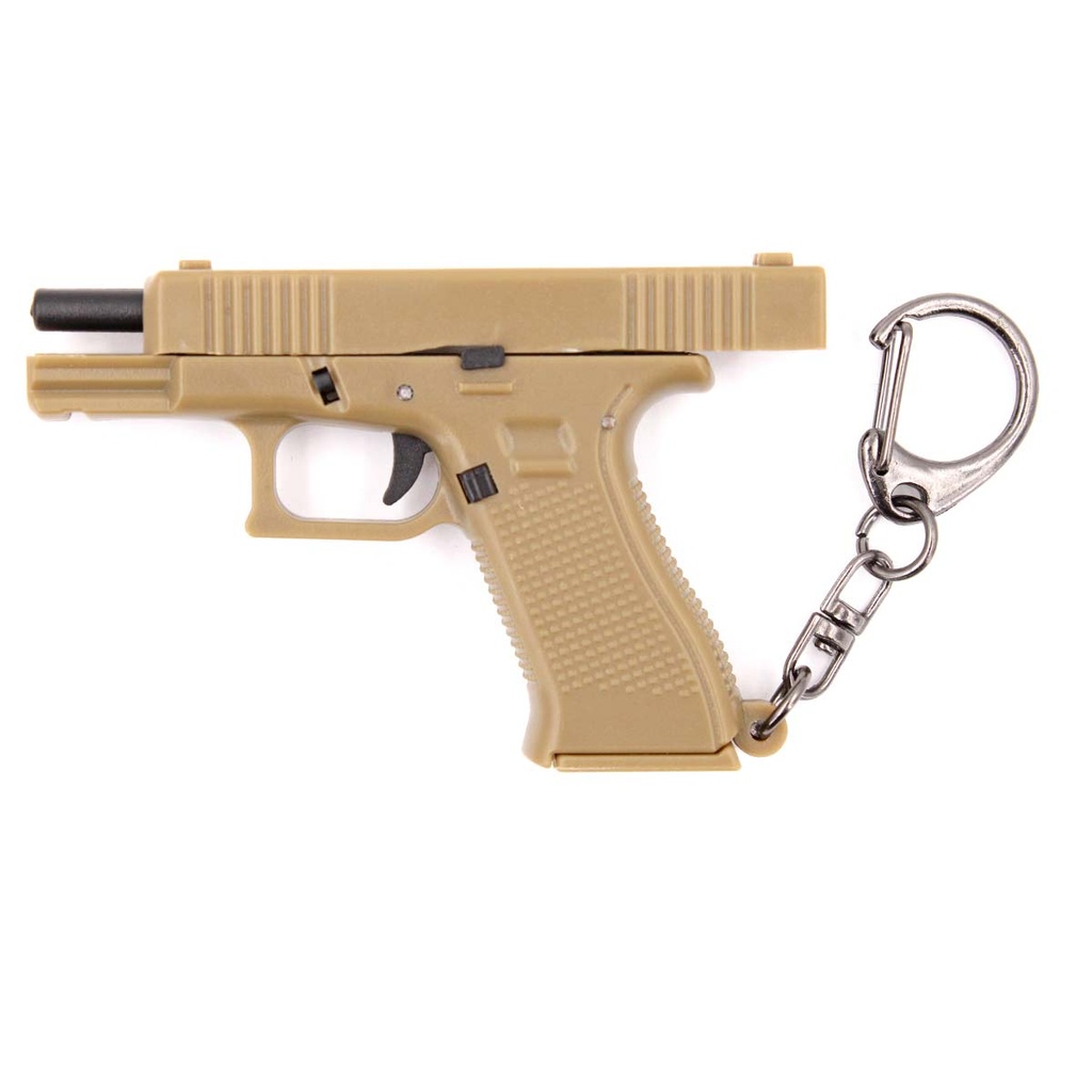LLAVERO PISTOLA G18 6,5 CM TAN
