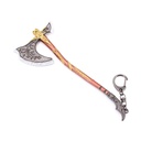 LLAVERO HACHA 1256 GOW 17 CM PLATA-DORADO