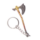 LLAVERO HACHA 1248 GOW 7 CM GRIS-DORADO