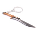 LLAVERO ESPADA 1241 VLT 9 CM GRIS-NARANJA