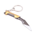 LLAVERO CUCHILLO 1242 VLT 9 CM GRIS-AMARILLO