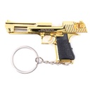 LLAVERO PISTOLA DESERT EAGLE 6 CM DORADO