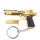 LLAVERO PISTOLA DESERT EAGLE 6 CM DORADO