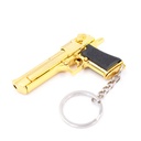 LLAVERO PISTOLA DESERT EAGLE 6 CM DORADO