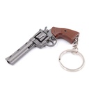 LLAVERO REVOLVER 357 7,3 CM PLATA