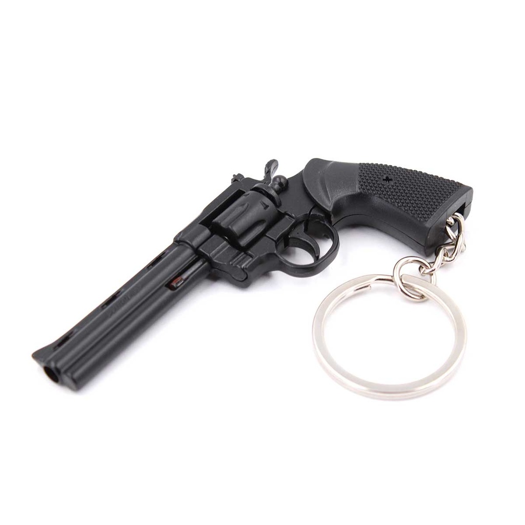 LLAVERO REVOLVER 357 7,3 CM NEGRO