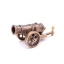 CAÑON MINIATURA 8,5 CM DORADO