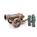 CAÑON MINIATURA 8,5 CM DORADO