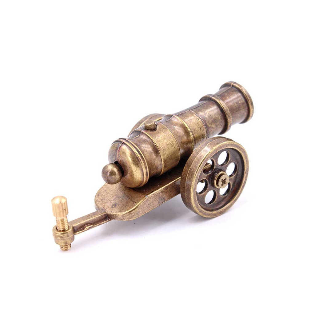 CAÑON MINIATURA 8,5 CM DORADO