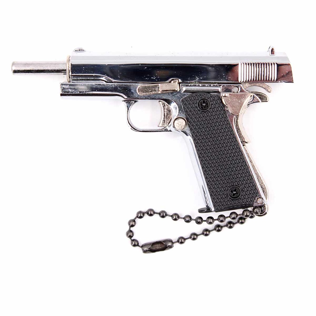 LLAVERO PISTOLA 1911 7 CM PLATA