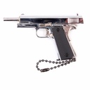 LLAVERO PISTOLA 1911 7 CM PLATA