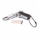 LLAVERO PISTOLA 1911 7 CM PLATA