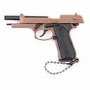 LLAVERO PISTOLA B92F 7 CM TAN