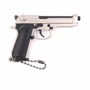 LLAVERO PISTOLA B92F 7 CM PLATA