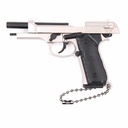 LLAVERO PISTOLA B92F 7 CM PLATA