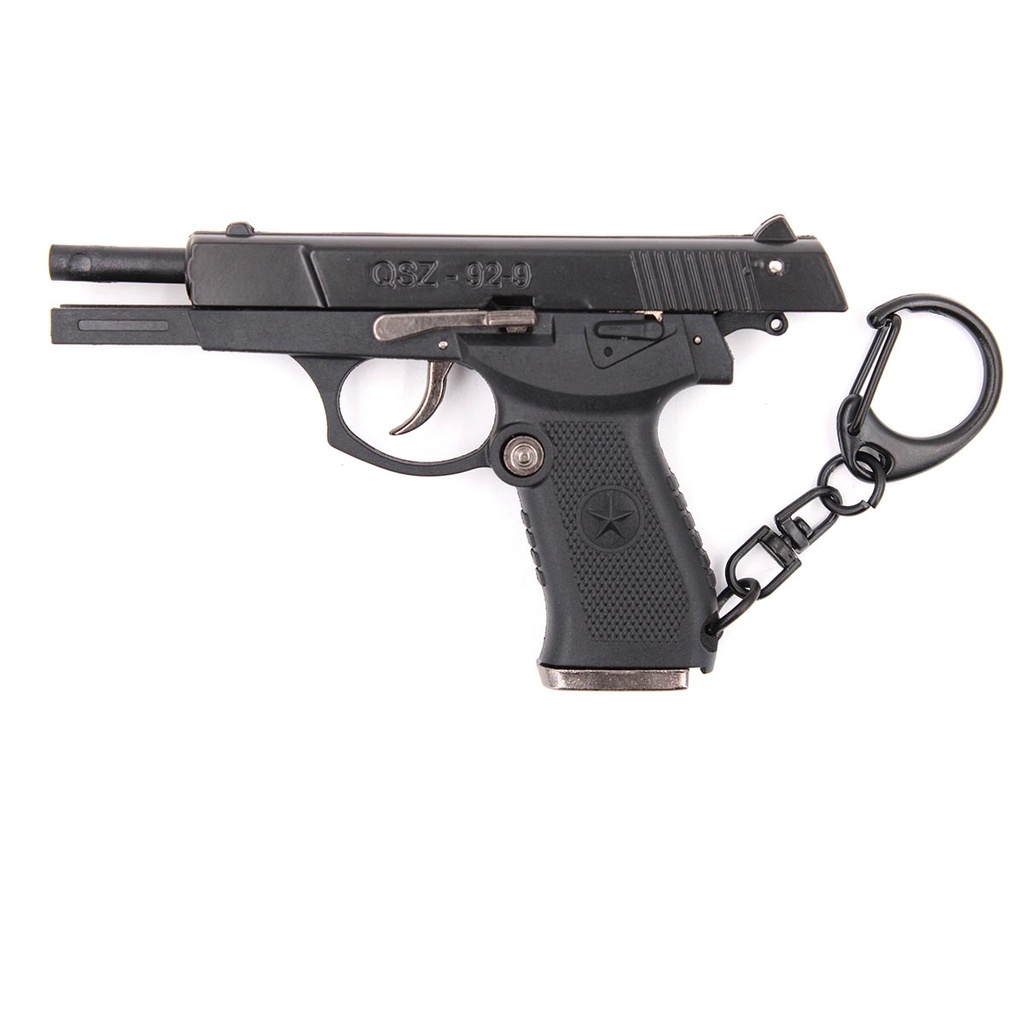 LLAVERO PISTOLA QSZ-92 7 CM NEGRO