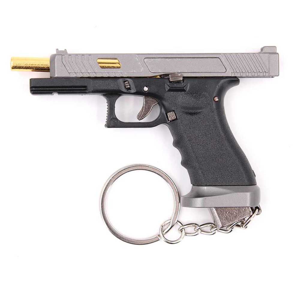 LLAVERO PISTOLA G34 7 CM GRIS