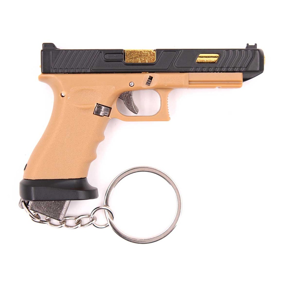LLAVERO PISTOLA G34 7 CM NEGRO-TAN