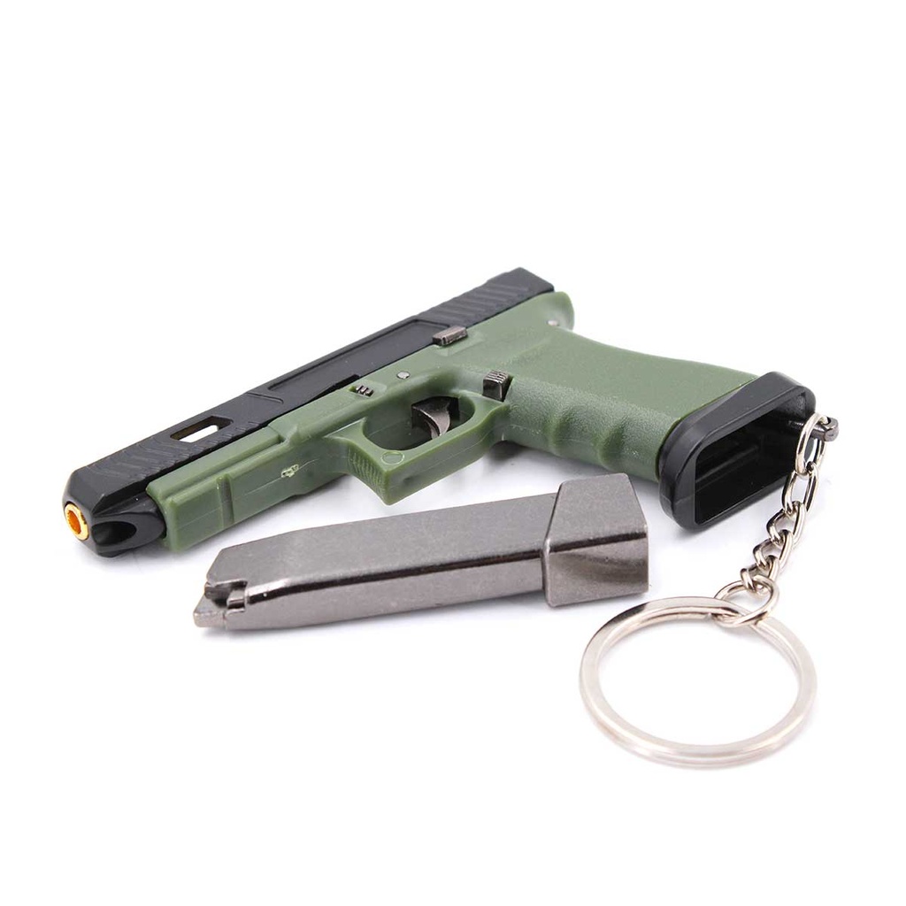 LLAVERO PISTOLA G34 7 CM NEGRO-VERDE