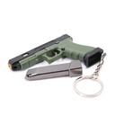LLAVERO PISTOLA G34 7 CM NEGRO-VERDE