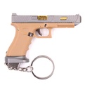 LLAVERO PISTOLA G34 7 CM TAN-GRIS