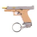 LLAVERO PISTOLA G34 7 CM TAN-GRIS