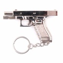 LLAVERO PISTOLA G17 6,5 CM PLATA