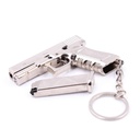 LLAVERO PISTOLA G17 6,5 CM PLATA