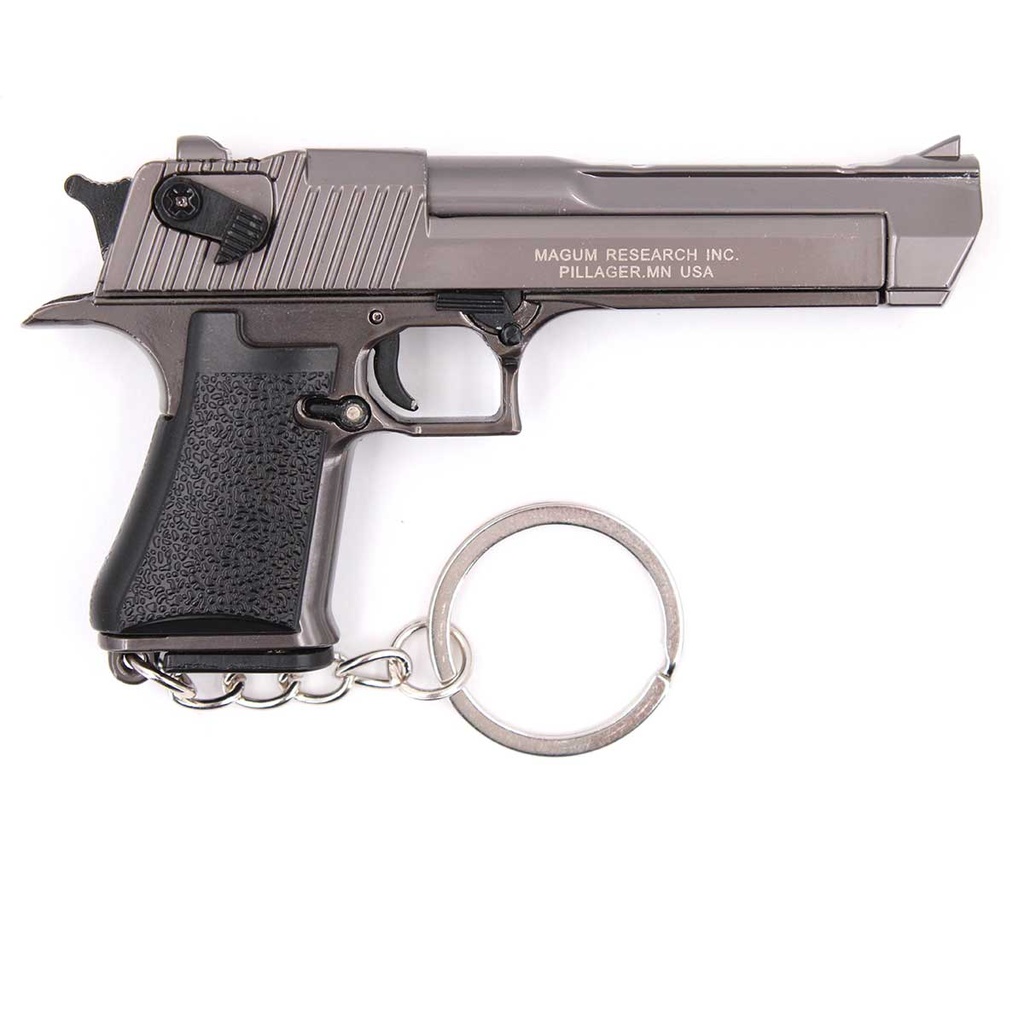 LLAVERO PISTOLA DESERT EAGLE 8,9 CM GRIS