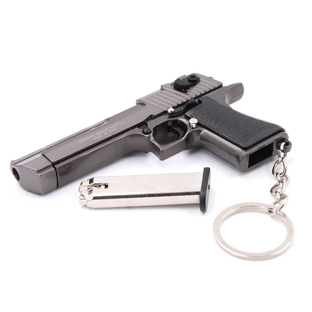 LLAVERO PISTOLA DESERT EAGLE 8,9 CM GRIS