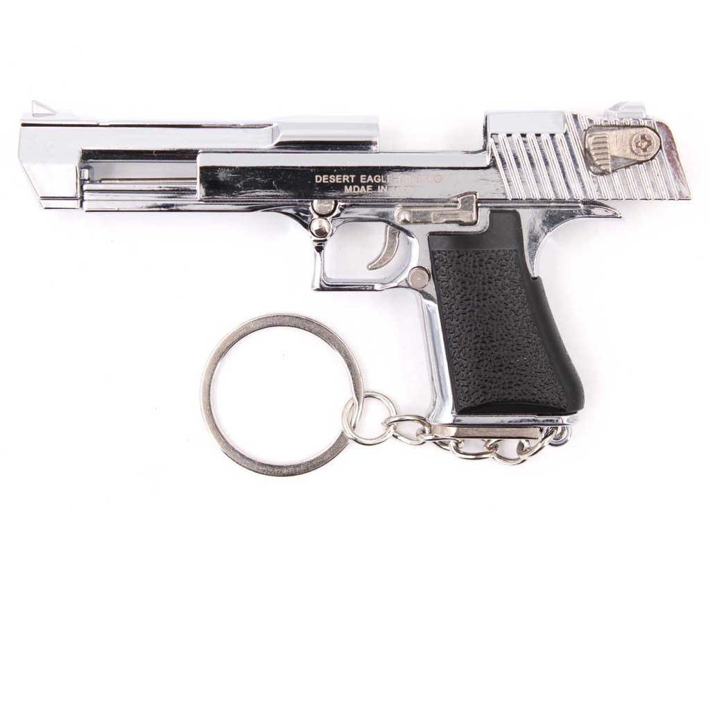 LLAVERO PISTOLA DESERT EAGLE 8,9 CM PLATA