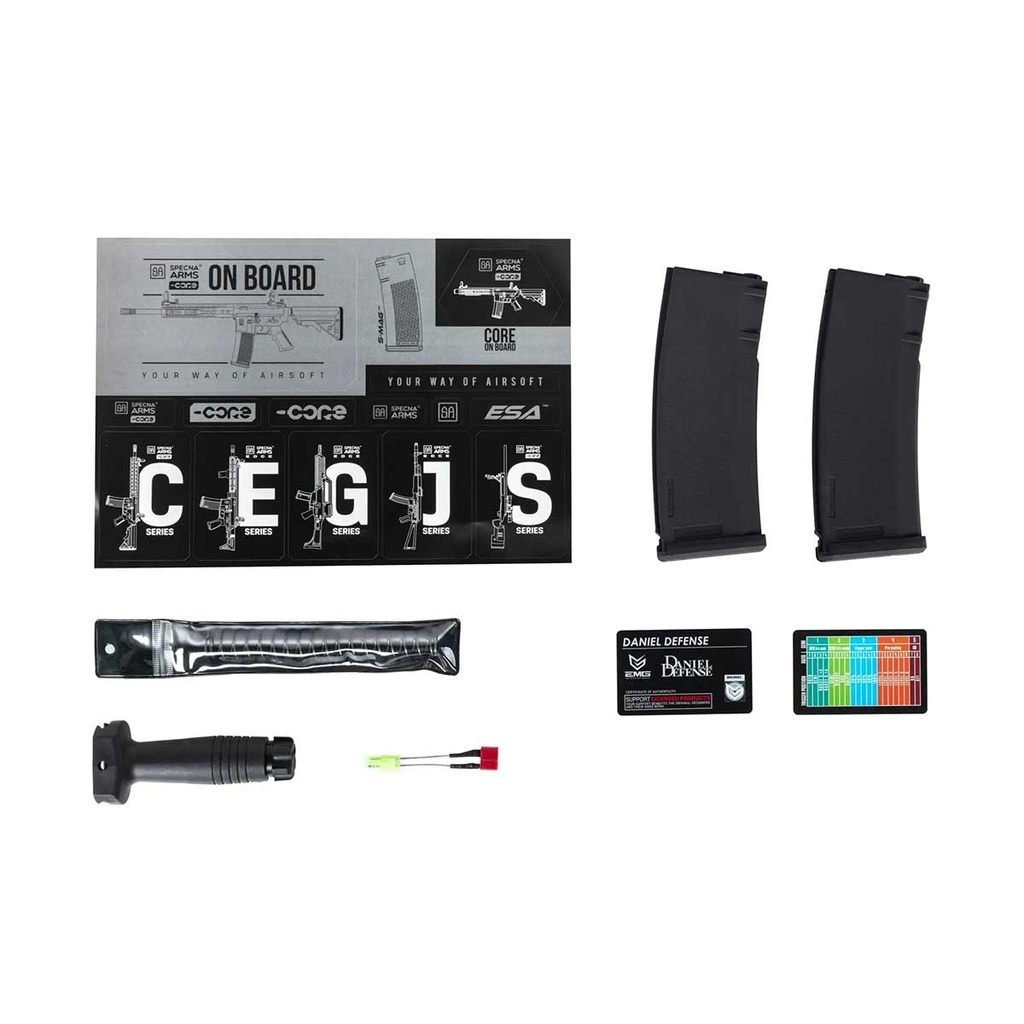 FUSIL SPECNA ARMS DANIEL DEFENSE SA-C19 CORE GEN.2 HAL ETU ASG NEGRO