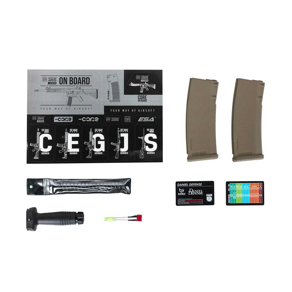 FUSIL SPECNA ARMS DANIEL DEFENSE SA-C19 CORE GEN.2 HAL ETU ASG NEGRO-BRONCE