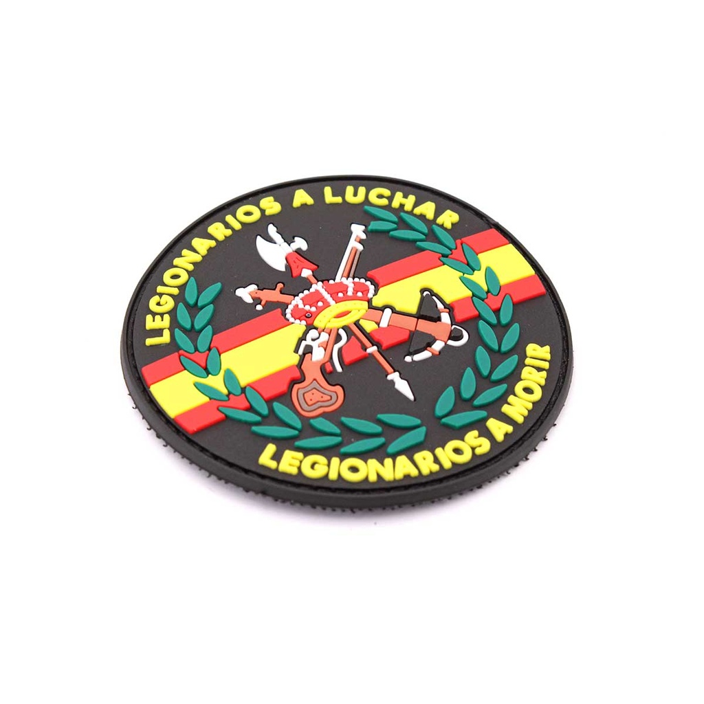 PARCHE IMMORTAL PVC LEGIONARIOS A LUCHAR NEGRO-AMARILLO