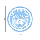 PARCHE IMMORTAL PVC ONU REDONDO CELESTE-BLANCO
