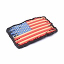 PARCHE IMMORTAL PVC 3D BANDERA USA VINTAGE BLANCO-ROJO