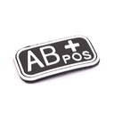 PARCHE IMMORTAL PVC GRUPO SANGUINEO AB POSITIVO NEGRO