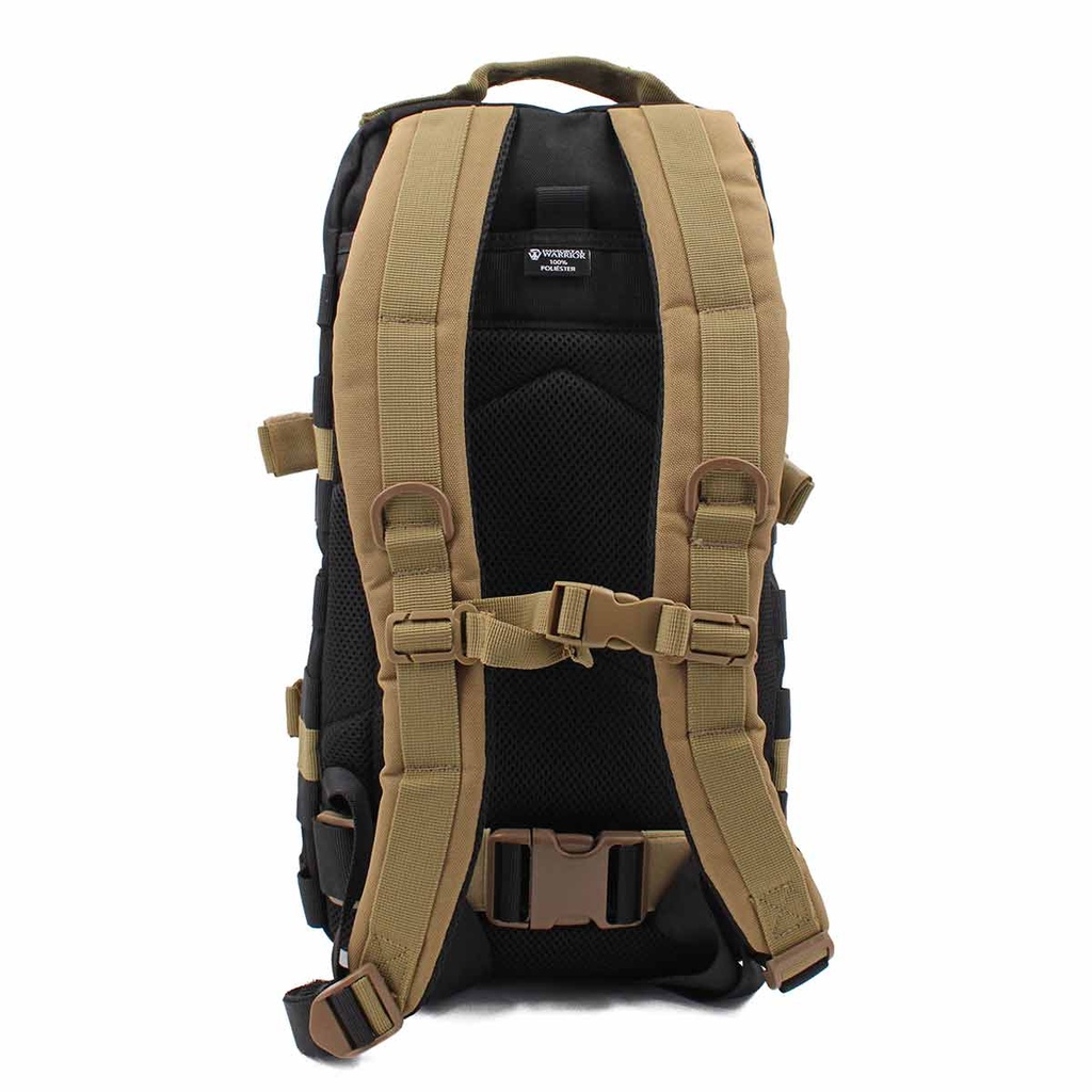 MOCHILA IMMORTAL MOLLE PEQ. 20L NEGRA-TAN