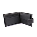 CARTERA PIEL ESCUDO CIERRE NEGRA