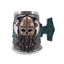 TAZA RESINA VIKINGO BARBAS TOLE10 XXL GRIS/AZUL