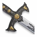 ESPADA 6021 TEMPLAR 120CM ACERO PLATA