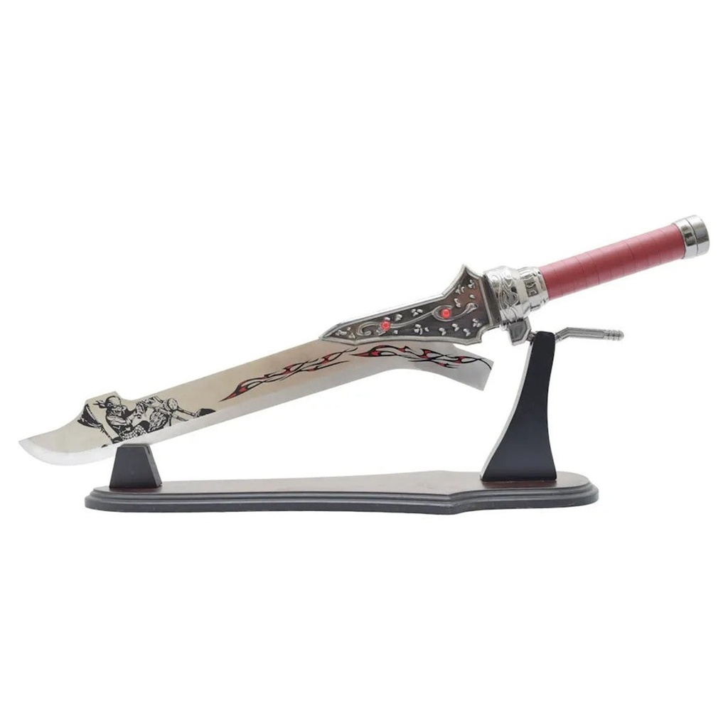 ESPADA 6053 DMC 63CM ACERO PLATA-ROJA