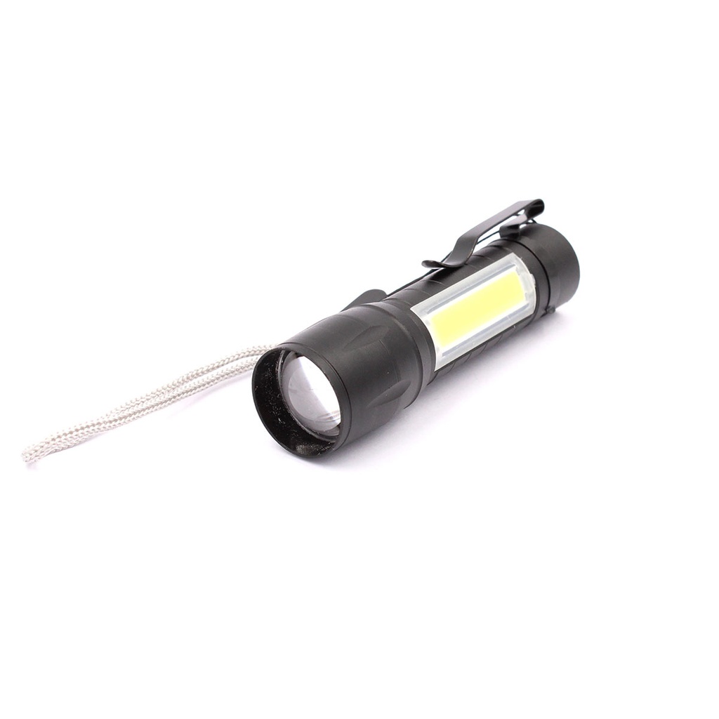 LINTERNA SAN YAN  LED RECARGABLE C/USB MINI NEGRO