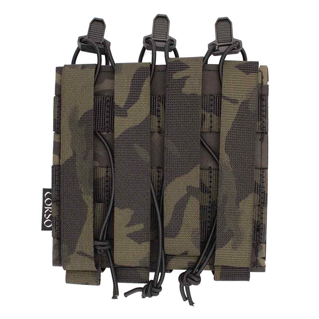 POUCH CORSO CARGADOR MP5/MP7 TRIPLE DAGGER LASER MULTICAM BLACK