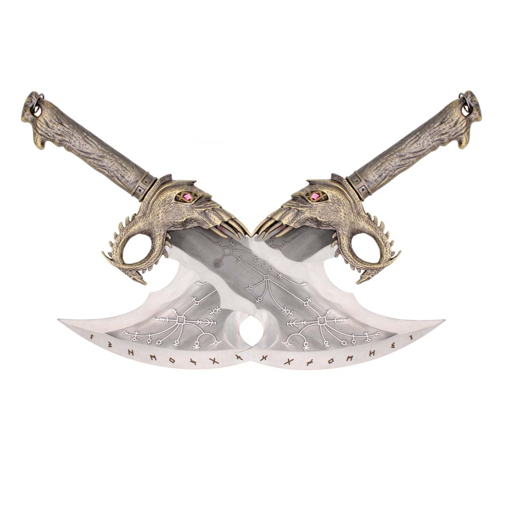 ESPADA 6054 2PCS GOW 54CM PLATA-DORADA