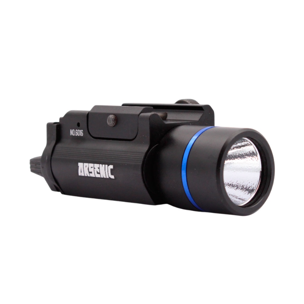 LINTERNA ARSENIC PICANTINNY AS12 NEGRA