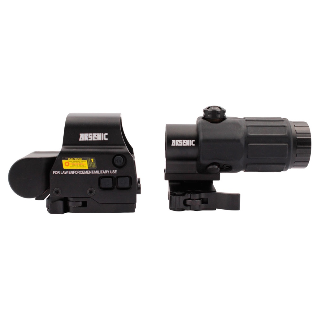 SET ARSENIC ARGON RED DOT & MAGNIFICADOR AS558 y G33 NEGRO